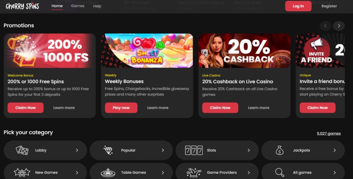 Cherry Spins Casino : 100% to C$500 matches image 3